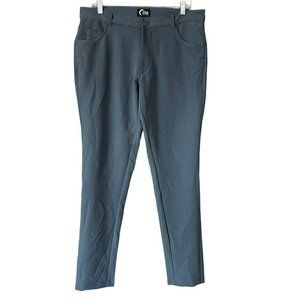 Zyia Active Gray Office‎ Chino Stretch Performance Golf Dress Pants Mens L